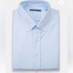 Seize our VINGT Light blue pin point Oxford Franklin Shirts 15.5